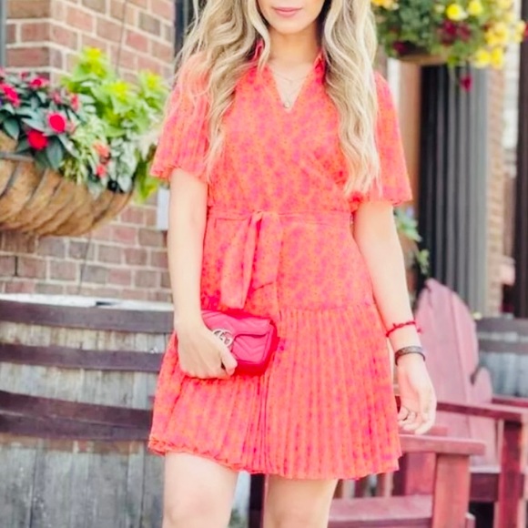 ALEXIS for Target Collab Orange Flutter Wrap Dress size 1X 3X 4X - Picture 10 of 10